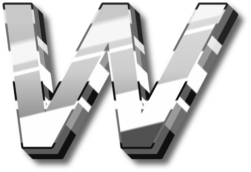 Elegant Silver Alphabet Letters and Numbers png