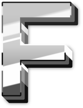 Elegant Silver Alphabet Letters and Numbers png