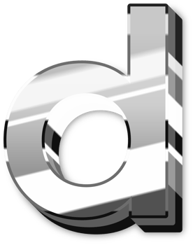 Glowing Silver Alphabet Letters and Numbers png