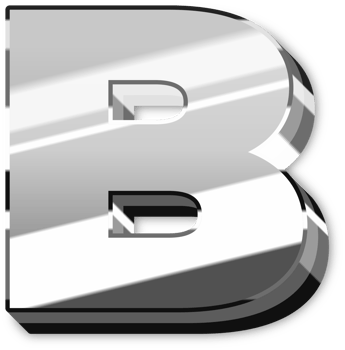 Glowing Silver Alphabet Letters and Numbers png