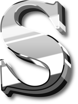 Shine Silver Alphabet Letters and Numbers png