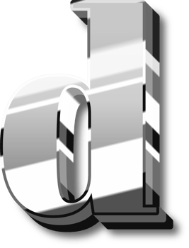 Shine Silver Alphabet Letters and Numbers png