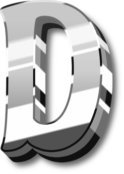 Shine Silver Alphabet Letters and Numbers png