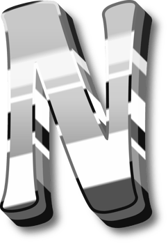 Shine Silver Alphabet Letters and Numbers png