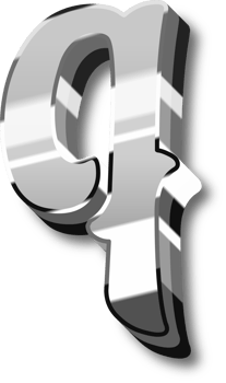 Shine Silver Alphabet Letters and Numbers png