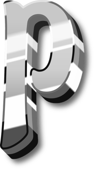 Shine Silver Alphabet Letters and Numbers png