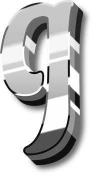Shine Silver Alphabet Letters and Numbers png