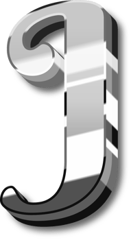 Shine Silver Alphabet Letters and Numbers png