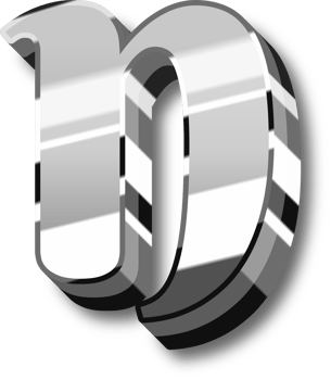 Silver Alphabet Letter and Number png