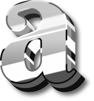 Silver Alphabet Letter and Number png