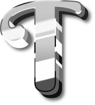 Silver Alphabet Letter and Number png