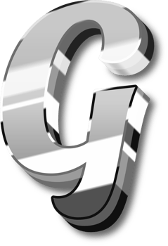 Silver Alphabet Letter and Number png