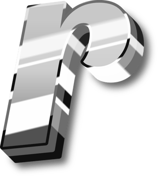 Silver Alphabet Letter and Number png