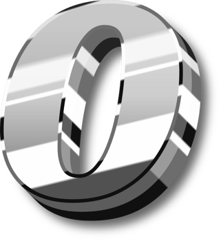 Silver Alphabet Letter and Number png