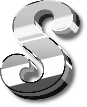 Silver Alphabet Letter and Number png