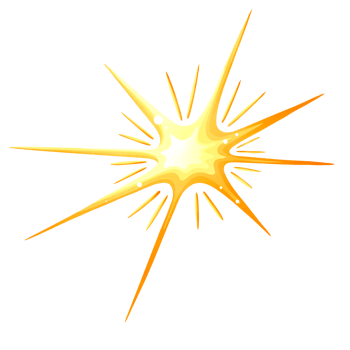 Yellow star in outer space png