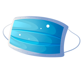 Medical face mask for protection png