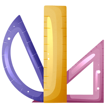 Different colorful rulers for school png