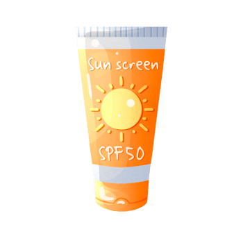 Sunscreen for getting rid of burns and protecting skin when going to beach while relaxing at sea png