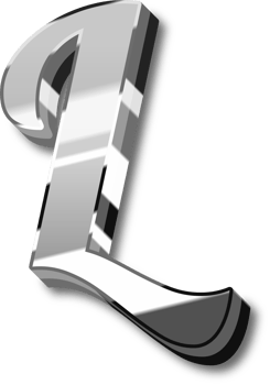 Silver Alphabet Letter and Number png