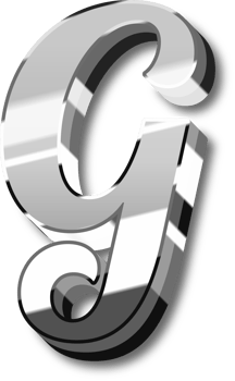 Silver Alphabet Letter and Number png