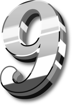 Silver Alphabet Letter and Number png