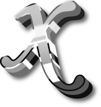 Silver Alphabet Letter and Number png