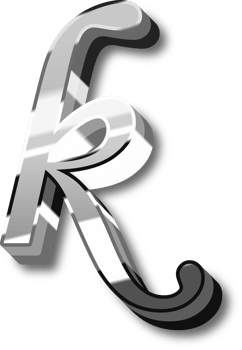 Silver Alphabet Letter and Number png