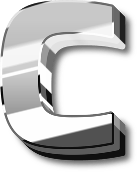 Silver Alphabet Letter and Number png