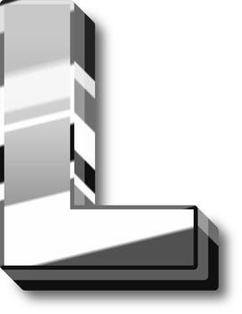 Silver Alphabet Letter and Number png