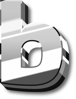 Silver Alphabet Letter and Number png