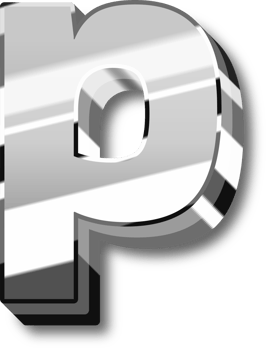 Silver Alphabet Letter and Number png