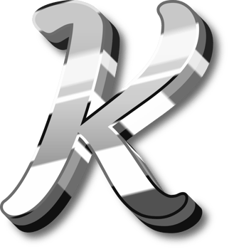 Silver Alphabet Letter and Number png