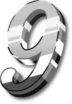 Silver Alphabet Letter and Number png