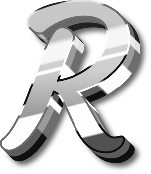 Silver Alphabet Letter and Number png