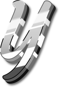 Silver Alphabet Letter and Number png