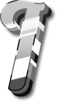 Silver Alphabet Letter and Number png