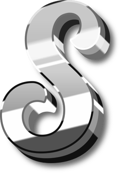 Silver Alphabet Letter and Number png