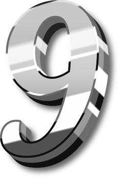 Silver Alphabet Letter and Number png