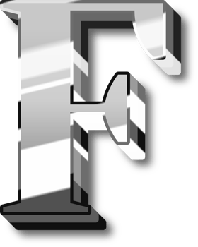 Silver Alphabet Letter and Number png