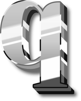 Silver Alphabet Letter and Number png