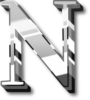 Silver Alphabet Letter and Number png