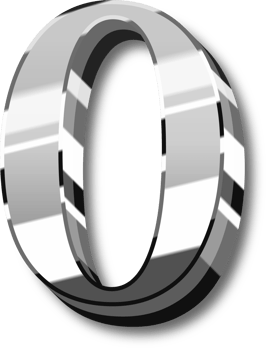 Silver Alphabet Letter and Number png