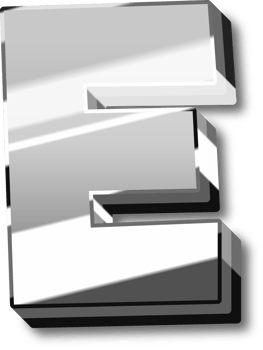 Silver Alphabet Letter and Number png