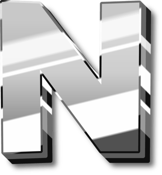 Silver Alphabet Letter and Number png