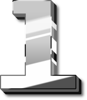 Silver Alphabet Letter and Number png