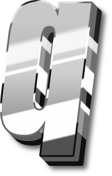 Silver Alphabet Letter and Number png