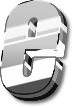Silver Alphabet Letter and Number png