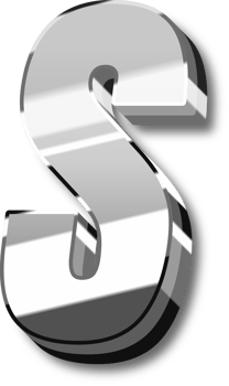Silver Alphabet Letter and Number png