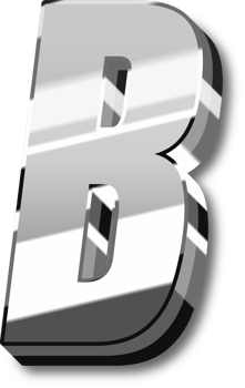Silver Alphabet Letter and Number png